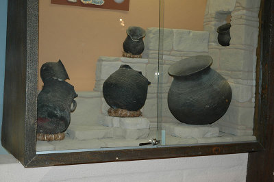 Excavated pottery exhibits