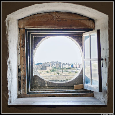 Castle Window looking to St Marys Island