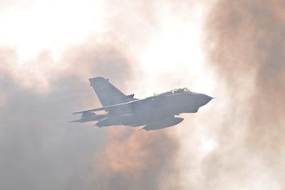 Tornado with smoke