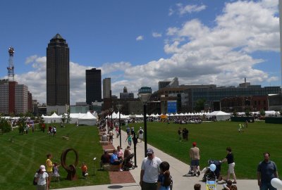 Looking east