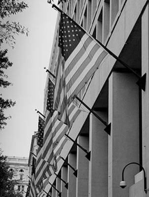 Flags On The Hoover Building