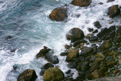 Waves Crashing Into The Rocks