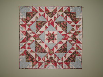 Wall hanging, made to go above Steve's fireplace