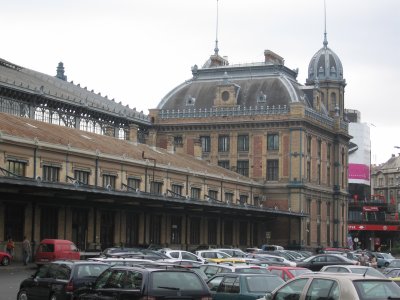 The Nyugati train station, designed by Eiffel