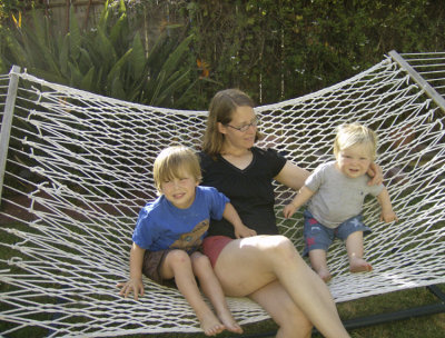 Mom and Kids in the Hammock