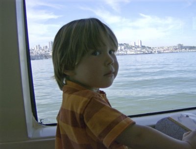Will on the Ferry to San Francisco