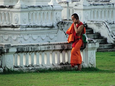 Monk on a mobile