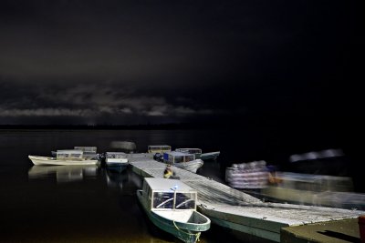 Public dock at night 2009 November 20