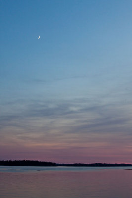 Moon over sunset 2009 November 21st