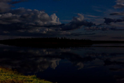 Night view towards Butler Island