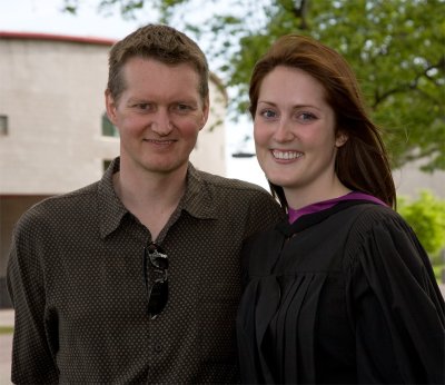 Graduate and proud father