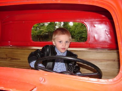 Austin in Truck at Zoo, 10-12-2006 (#35)