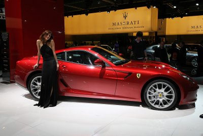 Mondial de l'Automobile 2008 - Sur le stand de la marque Ferrari