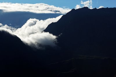 Le cirque de Mafate depuis le point de vue du Mado