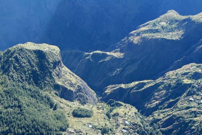 Le cirque de Mafate depuis le point de vue du Mado