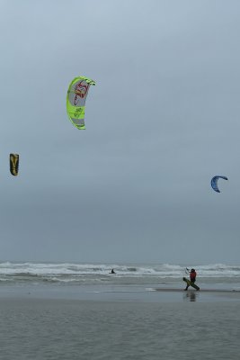 Sur la plage de Berck le week-end des 6 heures de Berck 2008