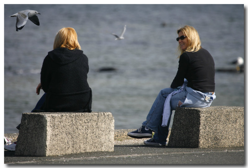women foreshore