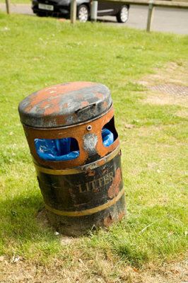 A bin that has been like this for months by the last new build
