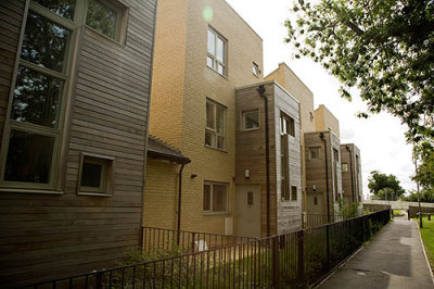 Some of the last new build houses - not much light!