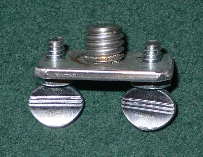 Adapter w screws in place