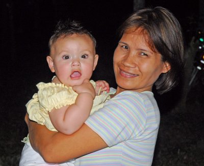 Maria with Aunt Marilyn