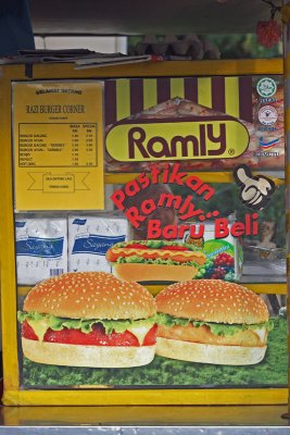 Stall of the famous Ramly Burger