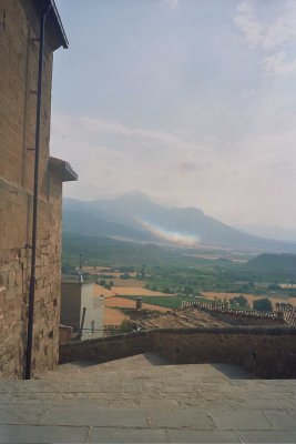 Vistas desde la colegiata de Bolea