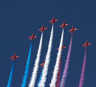 Red Arrows at the 60th Anniversary Of Liberation Day