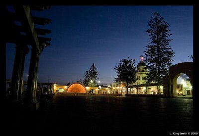 Napier Pavilion, Night