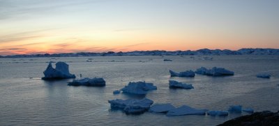 Nuuk after sunset