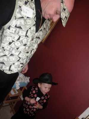 Zack helping Uncle Rich as a banker