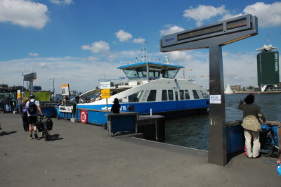 Ferry over the IJ-Canal