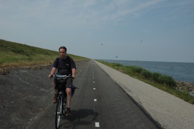 Me on the Houtribdijk