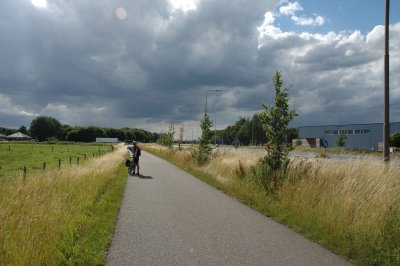 Small asphalted roads in Gelderland