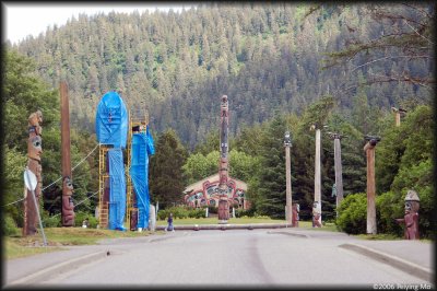 Some historical totems are being restored