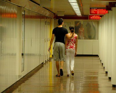 Couple in the underground