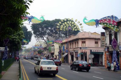 Little India decorated for Deepavali (it's far prettier lit up at night)
