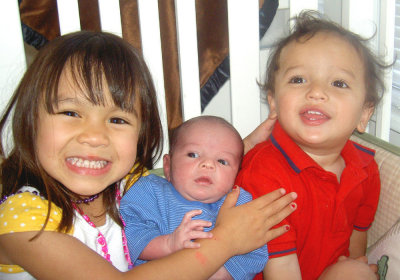 2006 June  Emma and her brothers