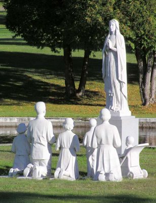 Statuary at Oblate's Shrine of Our Lady of Grace in Colebrook, NH