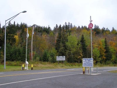 US/Canada Border on Rte. 3