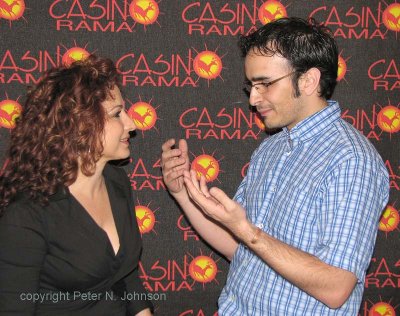 Gloria and Emiliano talk