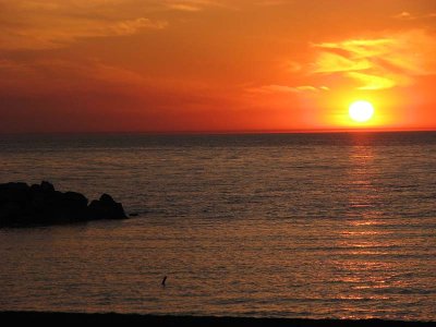 Lake Erie sunset from Presque Isle, PA