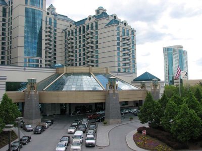 Part of Foxwoods with MGM grand in the distance