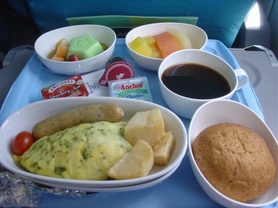 Breakfast on SIA between Singapore and Brunei