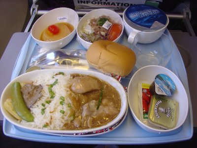 Lunch on Silk Air between Brunei and Singapore