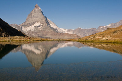 Matterhorn reflecting in Riffelsee