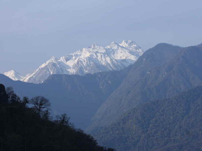 View south down the Mangde Chhu valley, Bhutan
