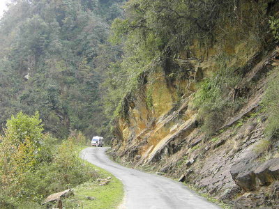 The main road, Namling, Bhutan