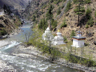 Chhuzom, Paro valley, Bhutan