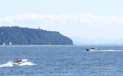 Burrard Inlet with Point Grey in the distance